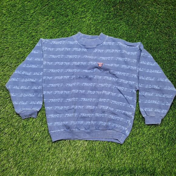 Vintage 80s Quiksilver Surf Sweatshirt Womens XL Cropped 3/4 Batwing Sleeve USA - Picture 1 of 12